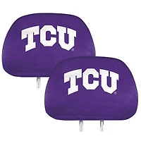 Logo Brands TCU Horned Frogs Printed Two-Pack Headrest Covers