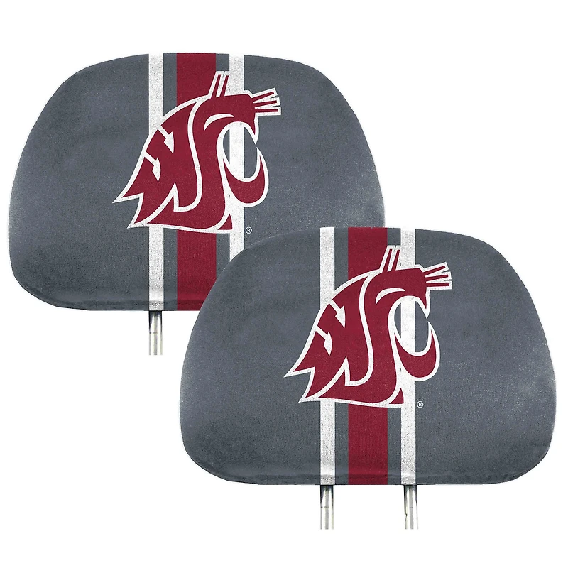 Logo Brands Washington State Cougars Printed Headrest Cover