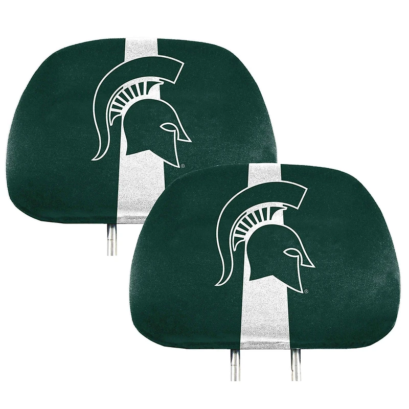 Logo Brands Michigan State Spartans Printed Headrest Cover