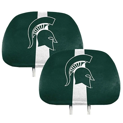 Logo Brands  Michigan State Spartans Printed Headrest Cover