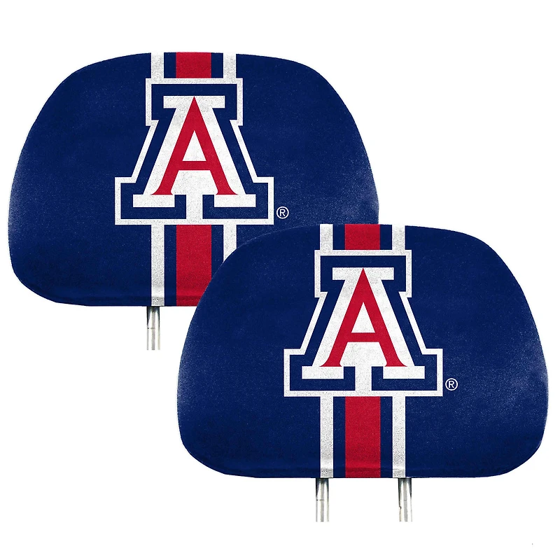 Logo Brands Arizona Wildcats Printed Two-Pack Headrest Covers