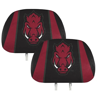 Logo Brands  Arkansas Razorbacks Printed Headrest Cover