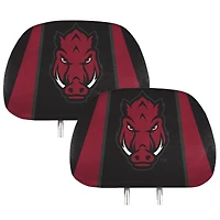 Logo Brands  Arkansas Razorbacks Printed Headrest Cover