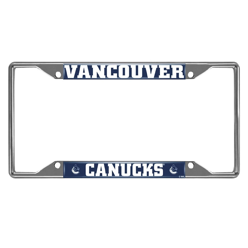 Vancouver Canucks Chrome License Plate Frame