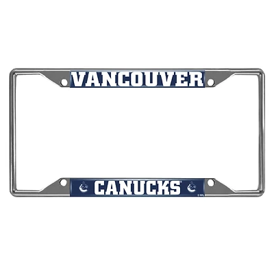 Vancouver Canucks Chrome License Plate Frame