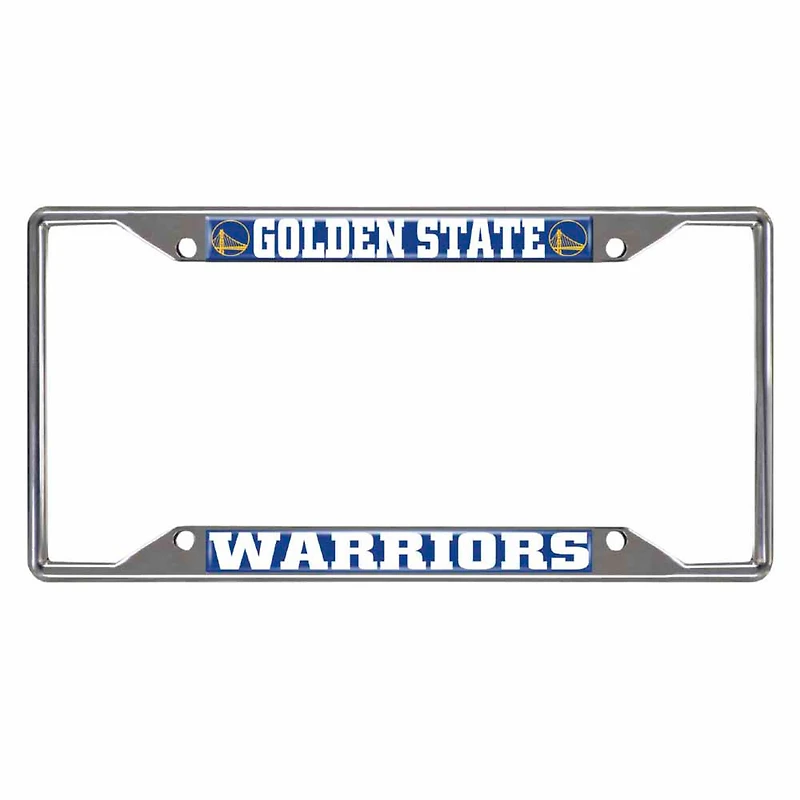 Golden State Warriors Chrome License Plate Frame