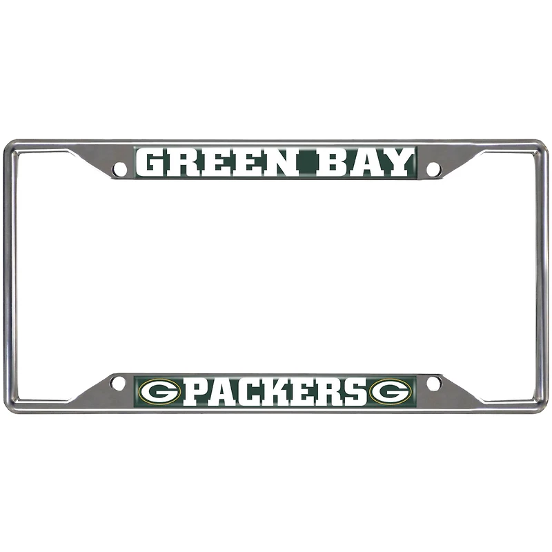 Logo Brands Green Bay Packers Chrome License Plate Frame