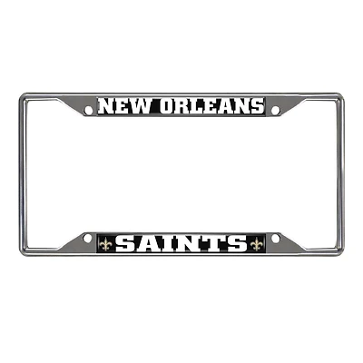 New Orleans Saints Chrome License Plate Frame
