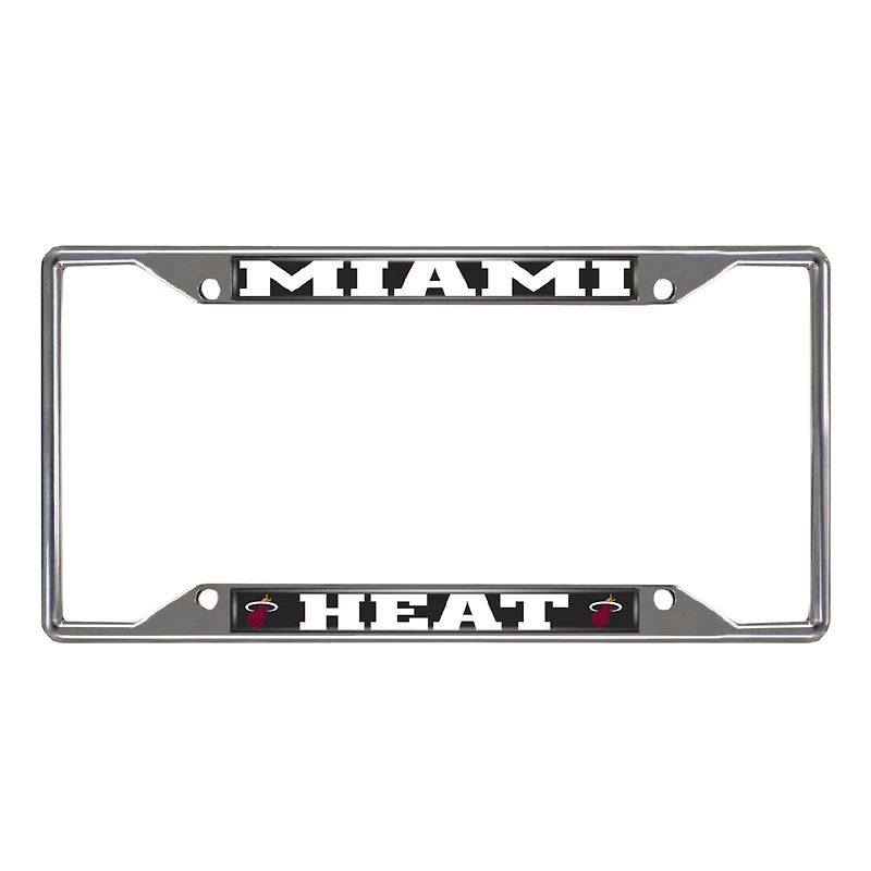 Miami Heat Chrome License Plate Frame