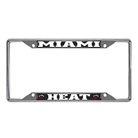 Miami Heat Chrome License Plate Frame