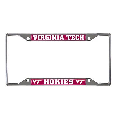 Virginia Tech Hokies Chrome License Plate Frame