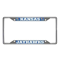Kansas Jayhawks Chrome License Plate Frame