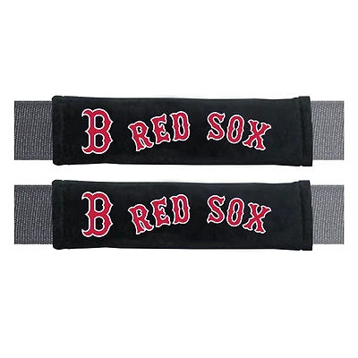 Logo Brands Boston Red Sox Seatbelt Pad Two-Piece Set