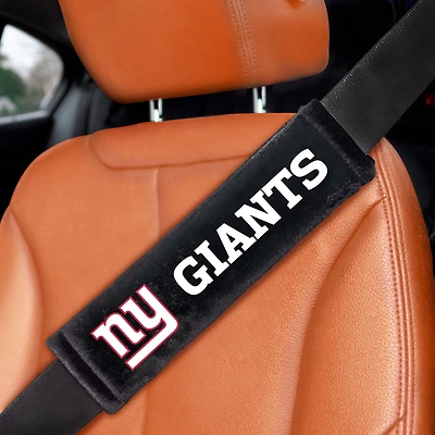Logo Brands New York Giants Seatbelt Pad Two-Piece Set