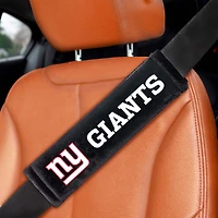Logo Brands New York Giants Seatbelt Pad Two-Piece Set