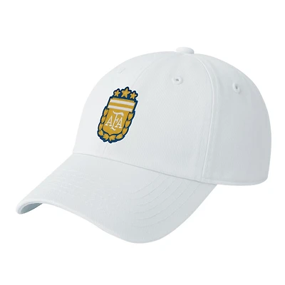 Men's 1863FC  White Argentina National Team Retro Badge Crew Adjustable Hat