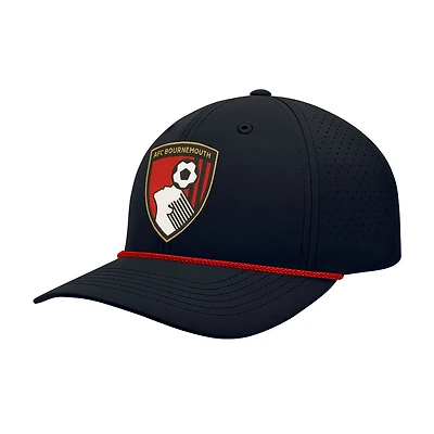 Men's 1863FC  Black AFC Bournemouth Color Badge Airflow Adjustable Hat