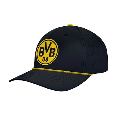 Men's 1863FC  Black Borussia Dortmund Color Badge Airflow Adjustable Hat