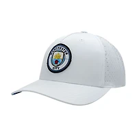 Men's 1863FC  White Manchester City Mono Badge High Point Adjustable Hat