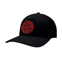 Men's 1863FC  Black Bayern Munich Mono Badge High Point Adjustable Hat