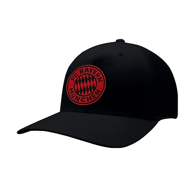 Men's 1863FC Black Bayern Munich Mono Badge High Point Adjustable Hat