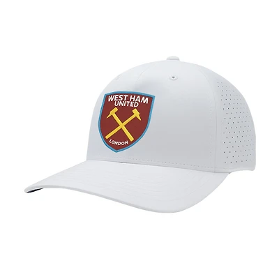 Men's 1863FC  White West Ham United Mono Badge High Point Adjustable Hat