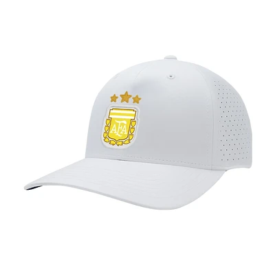 Men's 1863FC  White Argentina National Team Mono Badge High Point Adjustable Hat