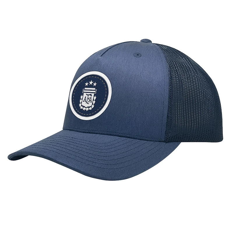 Men's 1863FC Navy Argentina National Team Badge Nightshift Adjustable Hat