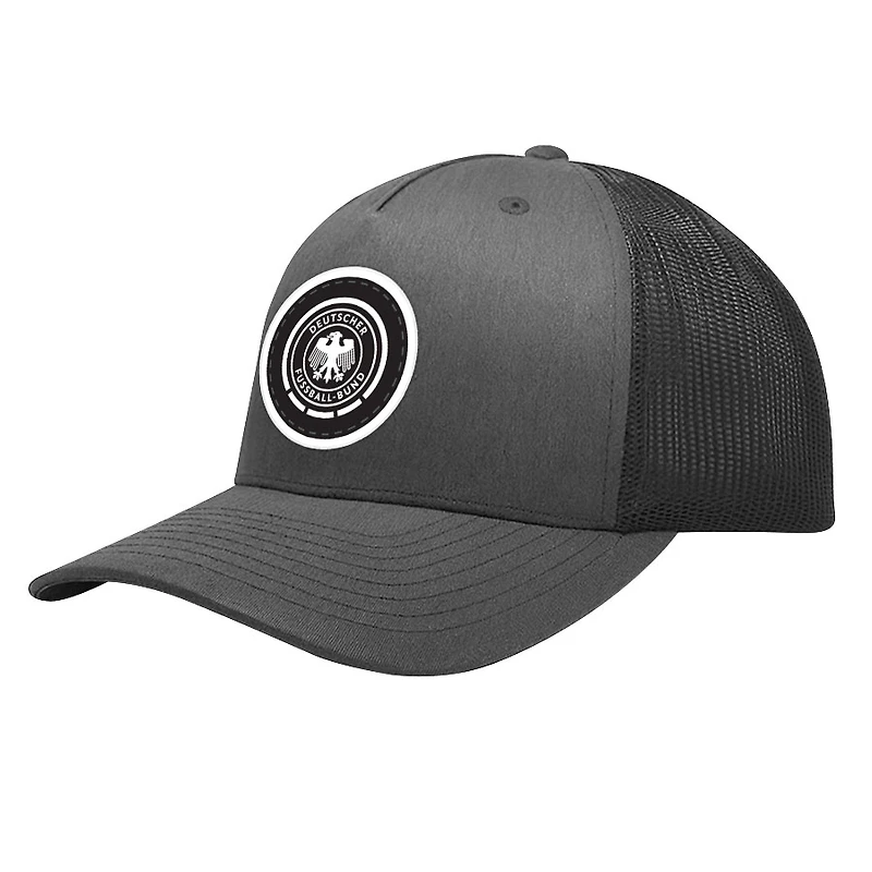 Men's 1863FC  Gray Germany National Team Badge Nightshift Adjustable Hat