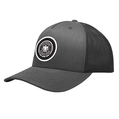 Men's 1863FC  Gray Germany National Team Badge Nightshift Adjustable Hat