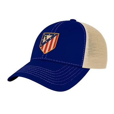 Men's 1863FC  Blue Atletico de Madrid Color Badge Offroad Adjustable Trucker Hat