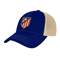 Men's 1863FC  Blue Atletico de Madrid Color Badge Offroad Adjustable Trucker Hat