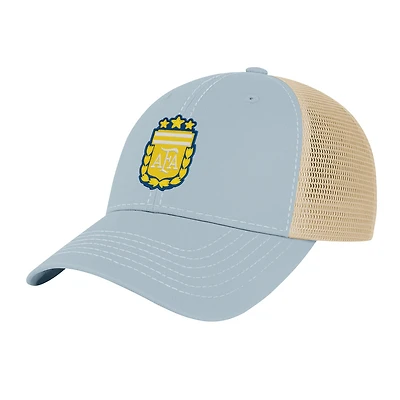 Men's 1863FC  Light Blue Argentina National Team Color Badge Offroad Adjustable Trucker Hat