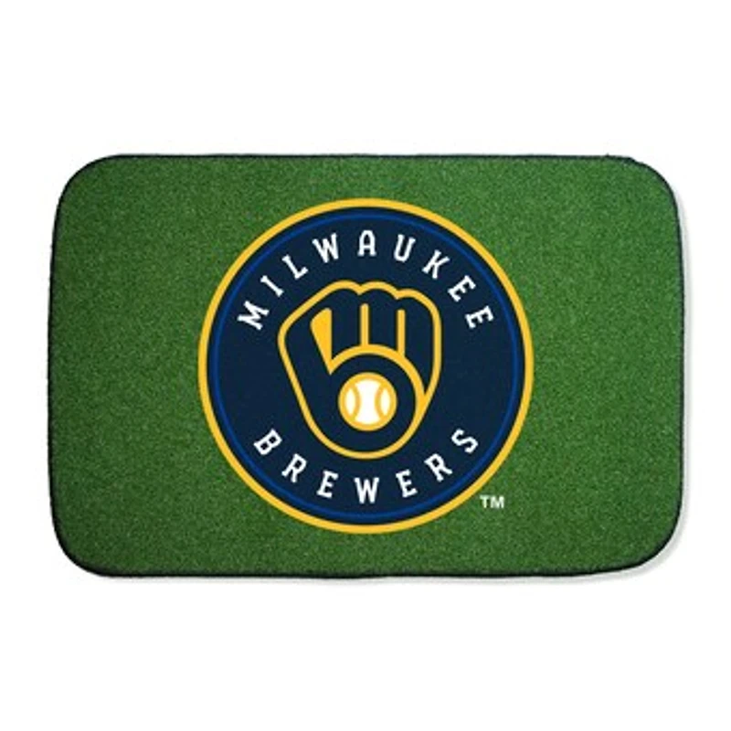 My Home Team Turf Milwaukee Brewers 4' x 6' Welcome Rug
