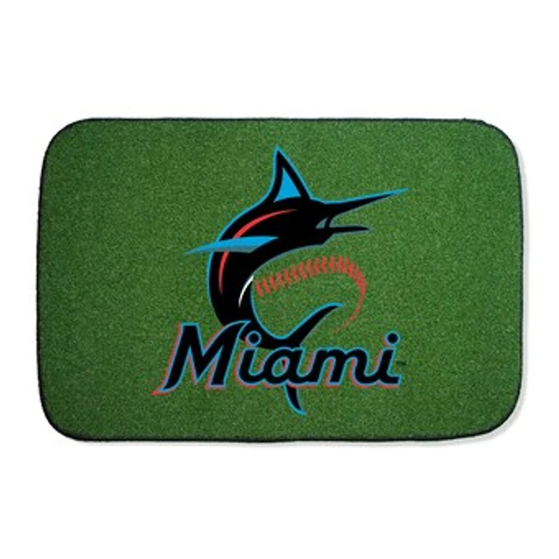 My Home Team Turf  Miami Marlins 4' x 6' Welcome Rug