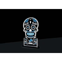 Detroit Lions 10" LED Tabletop Sugar Skull Halloween Desklite Sign