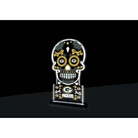 Green Bay Packers 10" LED Tabletop Sugar Skull Halloween Desklite Sign
