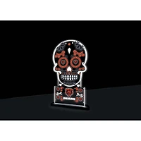 Chicago Bears 10" LED Tabletop Sugar Skull Halloween Desklite Sign