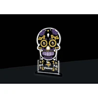 Minnesota Vikings 10" LED Tabletop Sugar Skull Halloween Desklite Sign