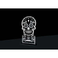Las Vegas Raiders 10" LED Tabletop Sugar Skull Halloween Desklite Sign