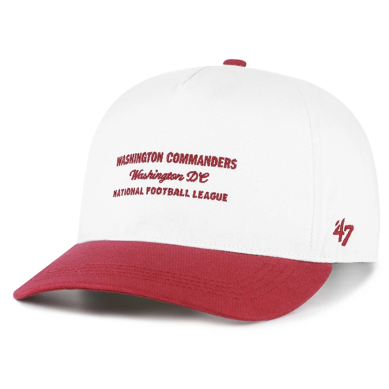 Men's '47 White Washington Commanders Contemporary Two-Tone Hitch Adjustable Hat