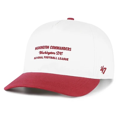 Men's '47  White Washington Commanders Contemporary Two-Tone Hitch Adjustable Hat