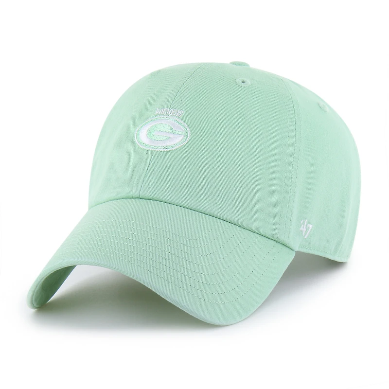 Women's '47  Light Green Green Bay Packers Base Runner Ballpark Clean Up Adjustable Hat