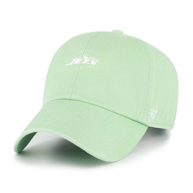 Women's '47  Light Green New York Jets Base Runner Ballpark Clean Up Adjustable Hat