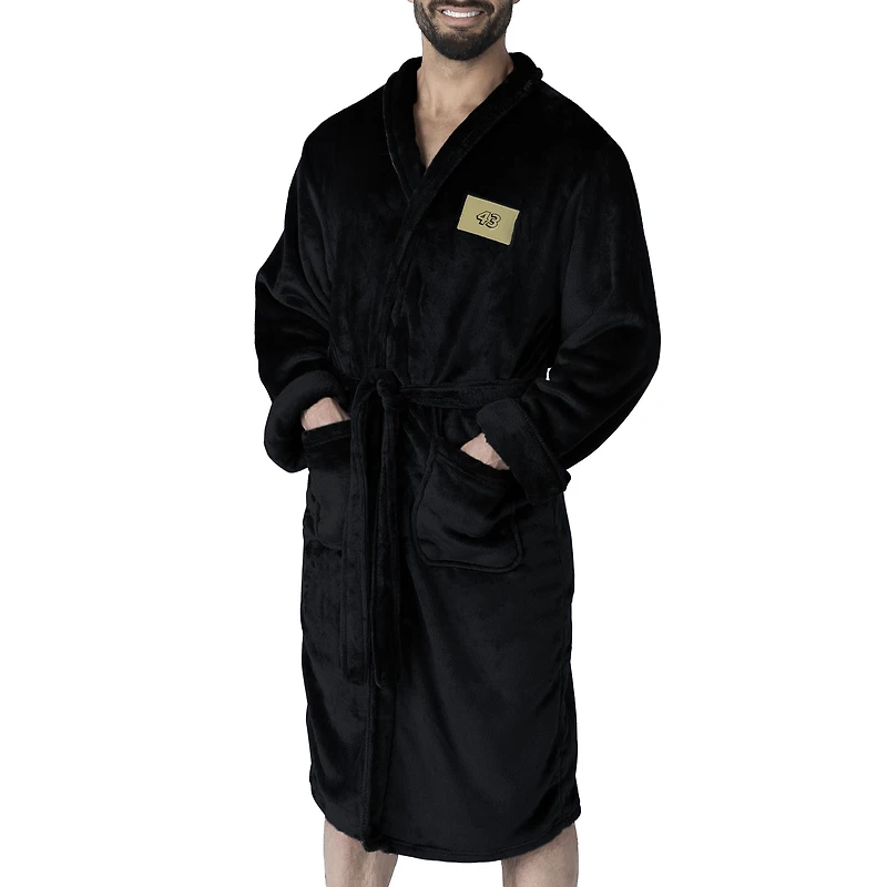 Men's The Northwest Group Black Erik Jones Silk Touch Robe