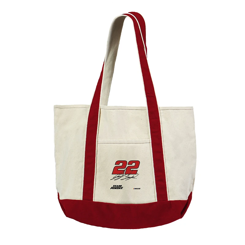 The Northwest Group  Joey Logano Colored Strap Canvas Tote Bag
