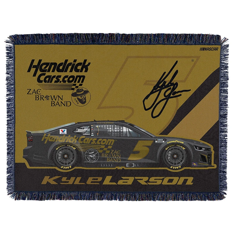 The Northwest Group Kyle Larson HendrickCars.com/Zac Brown Band 46" x 60" Tapestry Throw Blanket