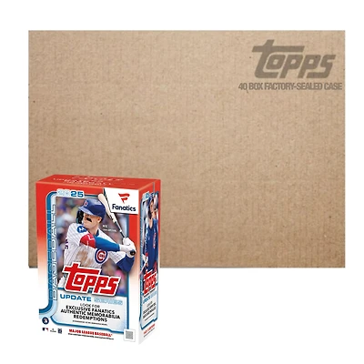 2025 Topps Updates Baseball Factory Sealed Fanatics Exclusive Value 40 Box Case