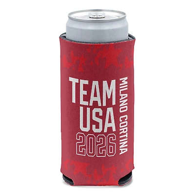 WinCraft Team USA Milano Cortina 2026 Winter Olympics Slim Can Cooler