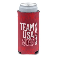 WinCraft  Team USA Milano Cortina 2026 Winter Olympics Slim Can Cooler